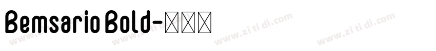 Bemsario Bold字体转换
